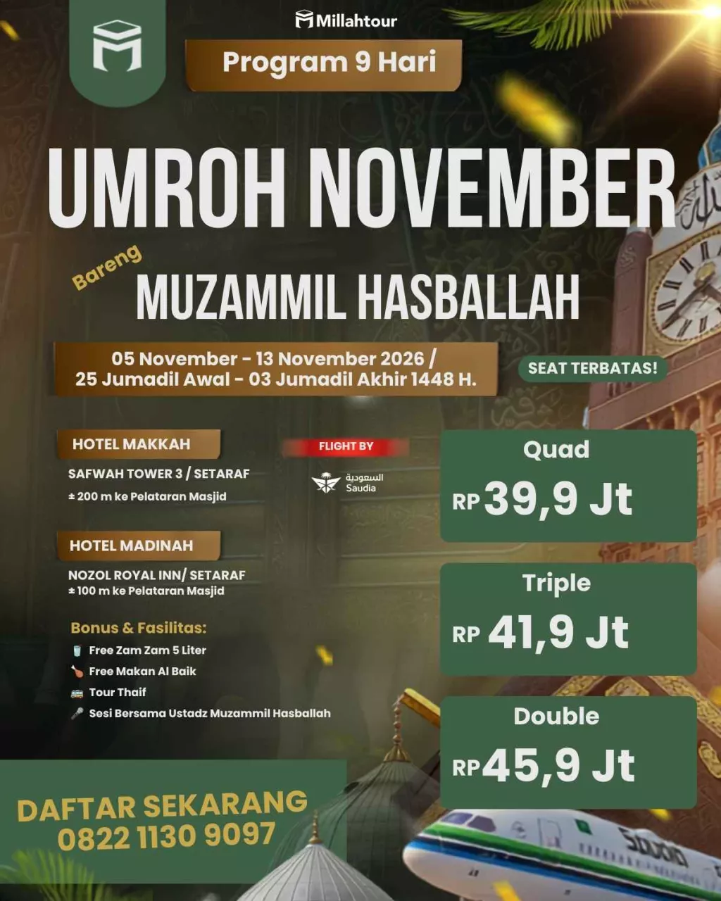 Minat Umroh November bareng Ustadz Muzammil Hasballah 05 -13 November 2026 - Landing Page 11